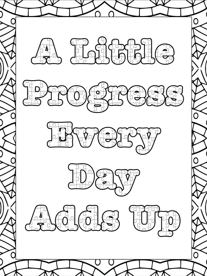 40 Goals Quotes Coloring Pages with Patterns: Motivational Coloring Book for Successful Young Women product image (2)