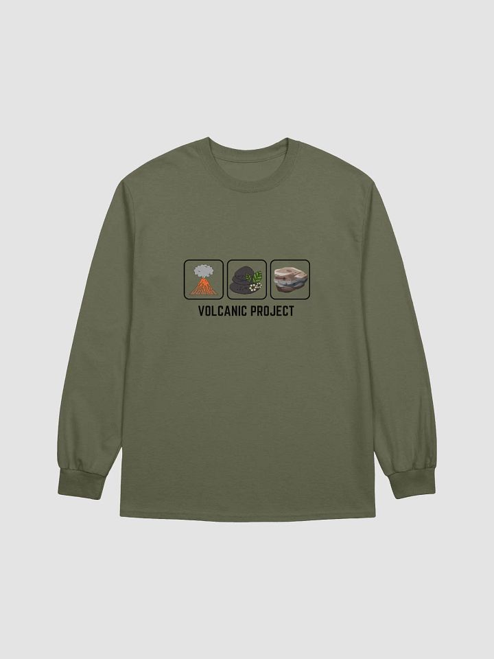 Volcanic Geological Wonderlands organic cotton long sleeve t-shirt product image (1)