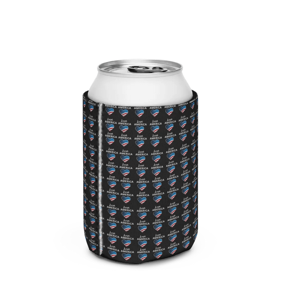 Patriotic Heart Can Cooler product image (3)