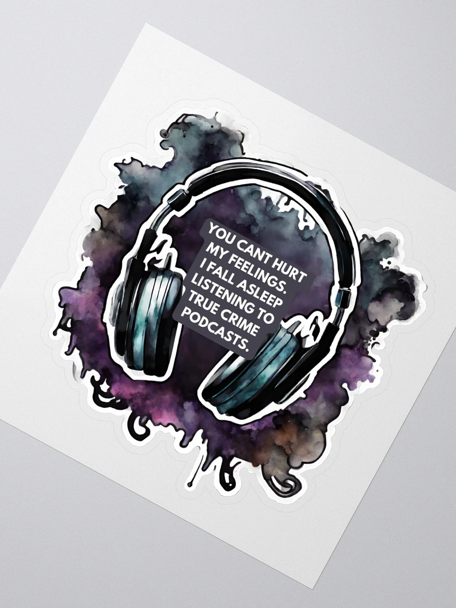 Serial Napper Podcast Headphones Sticker product image (2)