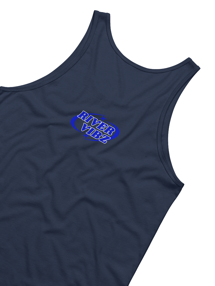 Men's Blue Starry River Vibz Logo Tank product image (6)