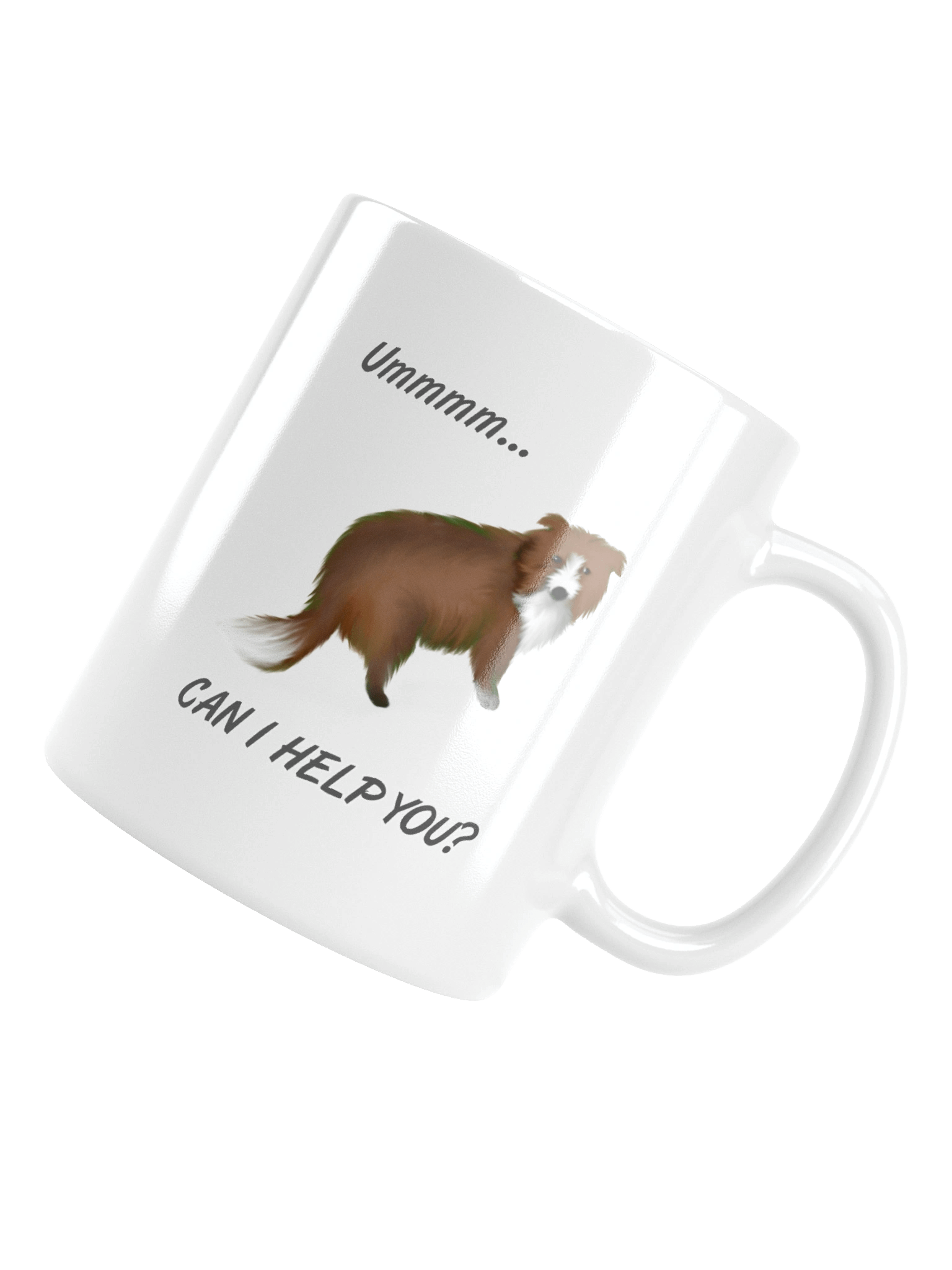 Ummm... Can I Help You? Funny White Glossy Mug product image (15)