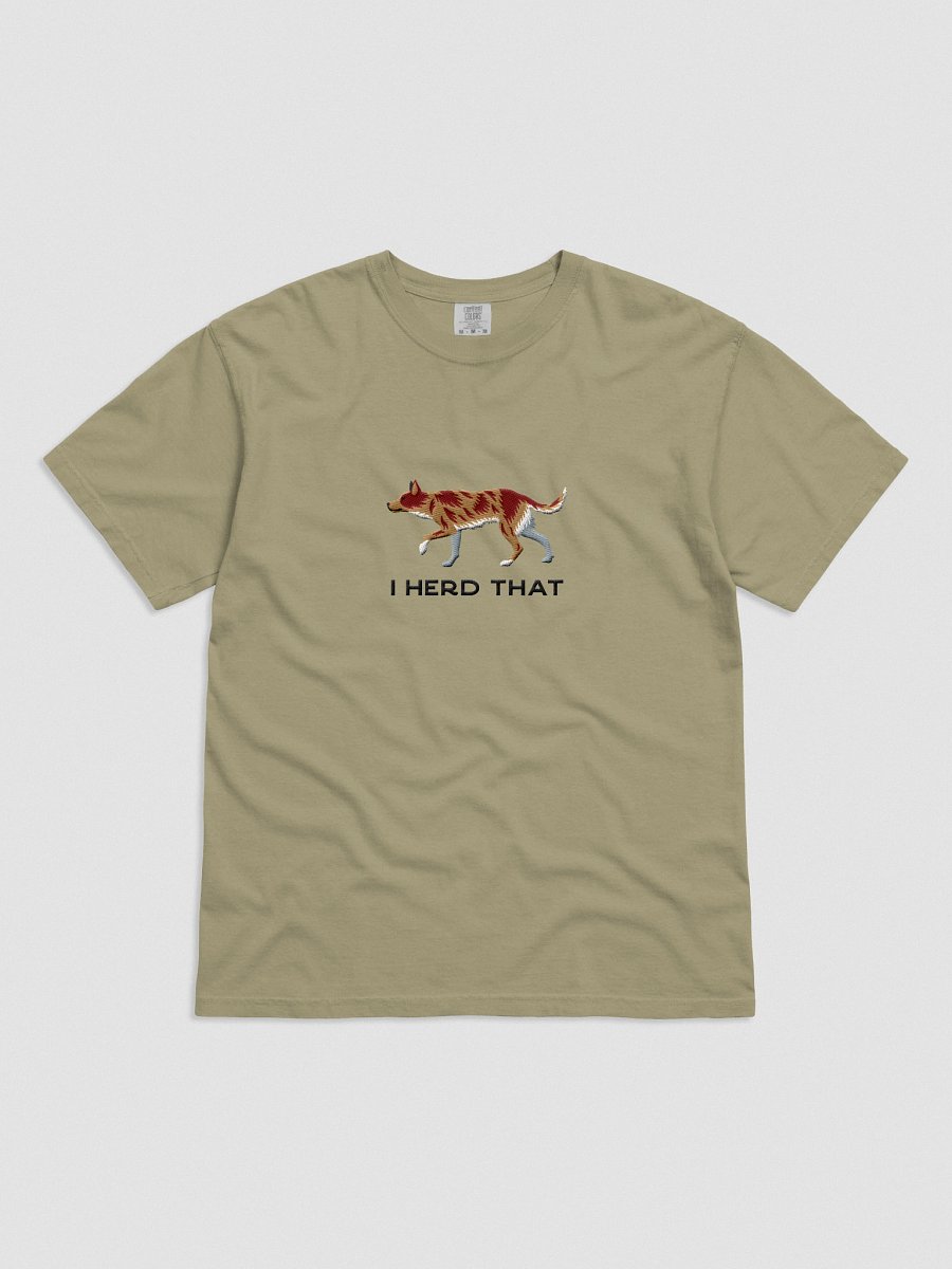 I Herd That T-Shirt(Embroidered) of an Australian Koolie(Red Merle) product image (11)