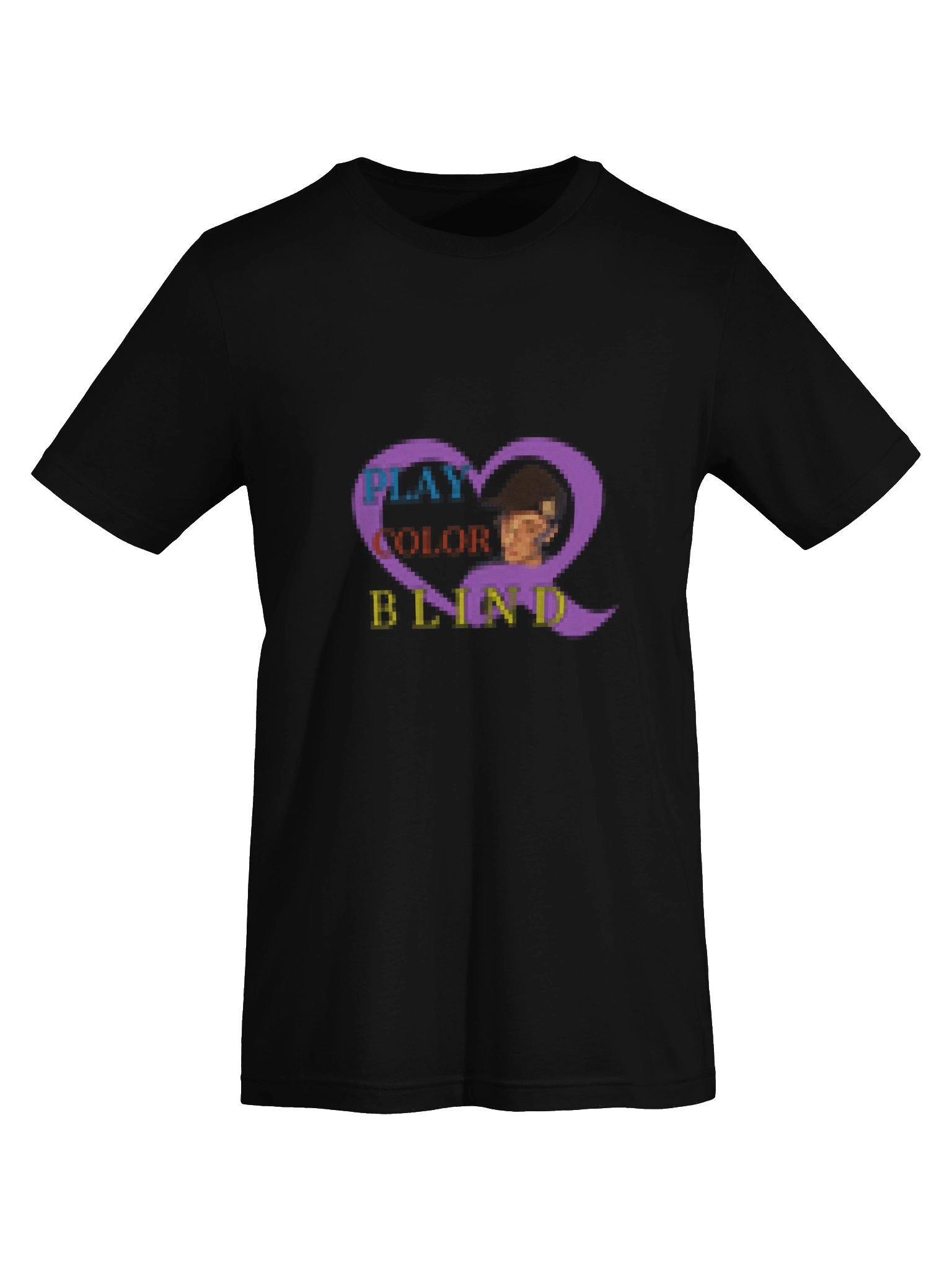 Play Color Blind Heart Twitch T-Shirt product image (7)