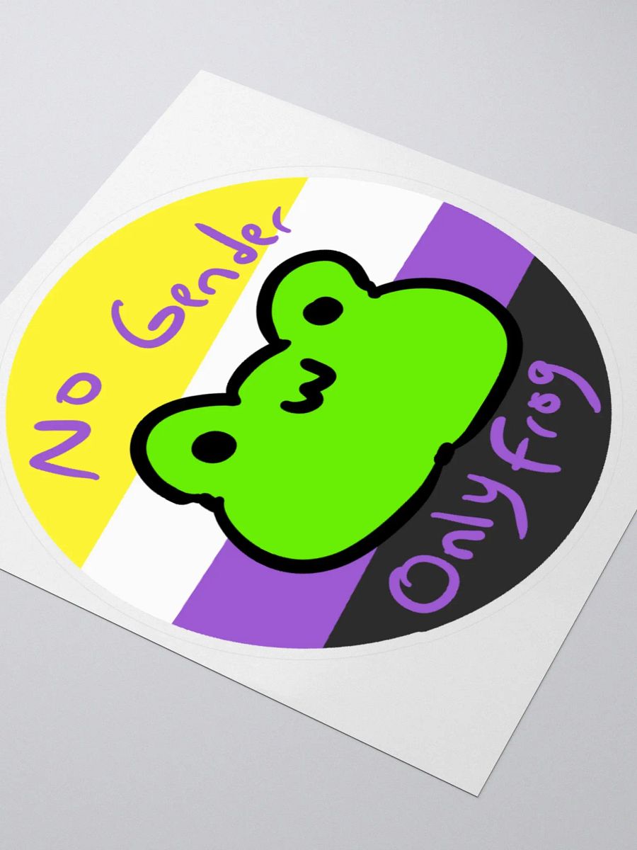 No Gender Only Frog Sticker product image (3)