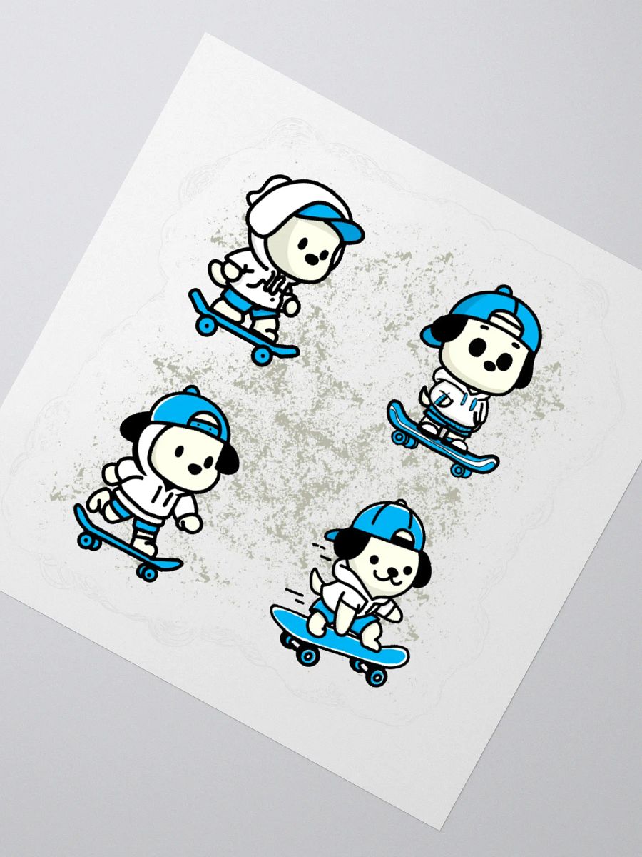 Skater Pup Crew Sticker Set product image (4)