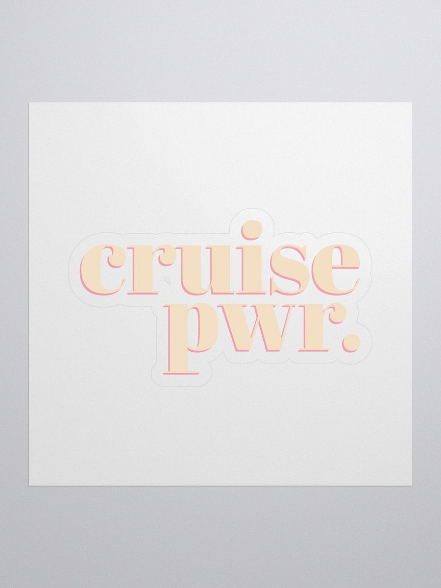 Cruise PWR Kiss Cut Stickers product image (1)