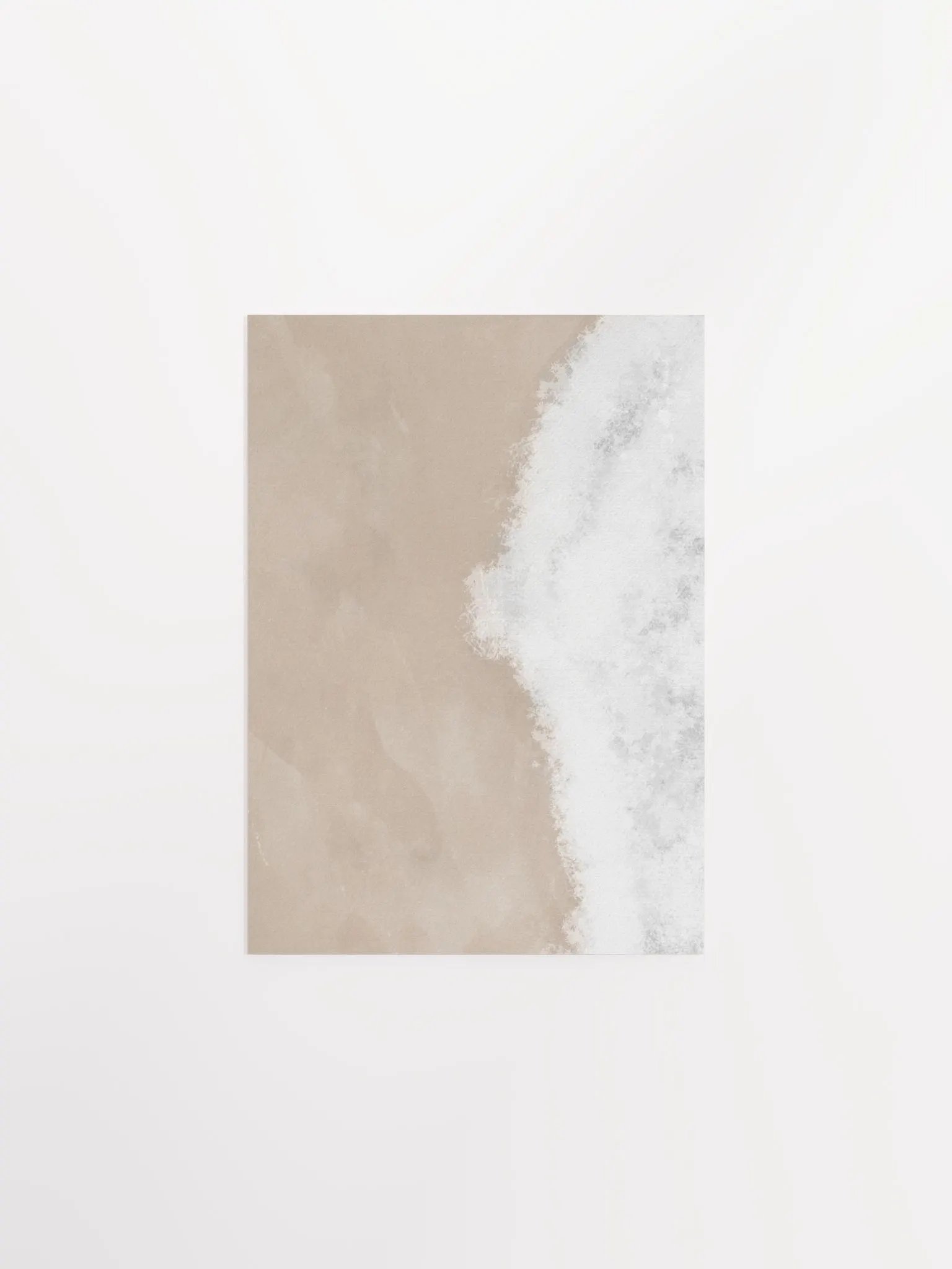 Soft Beach Ocean Abstract Unframed Print product image (4)