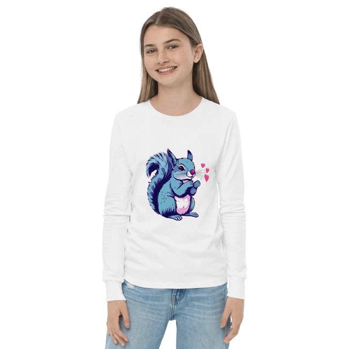 Squirrel Love Youth Long Sleeve Tee product image (2)