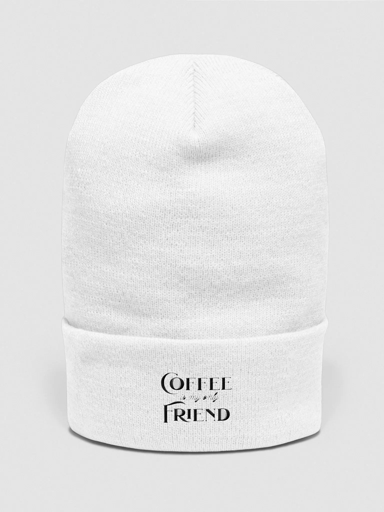 Abstract Monochrome Cuffed Beanie product image (2)
