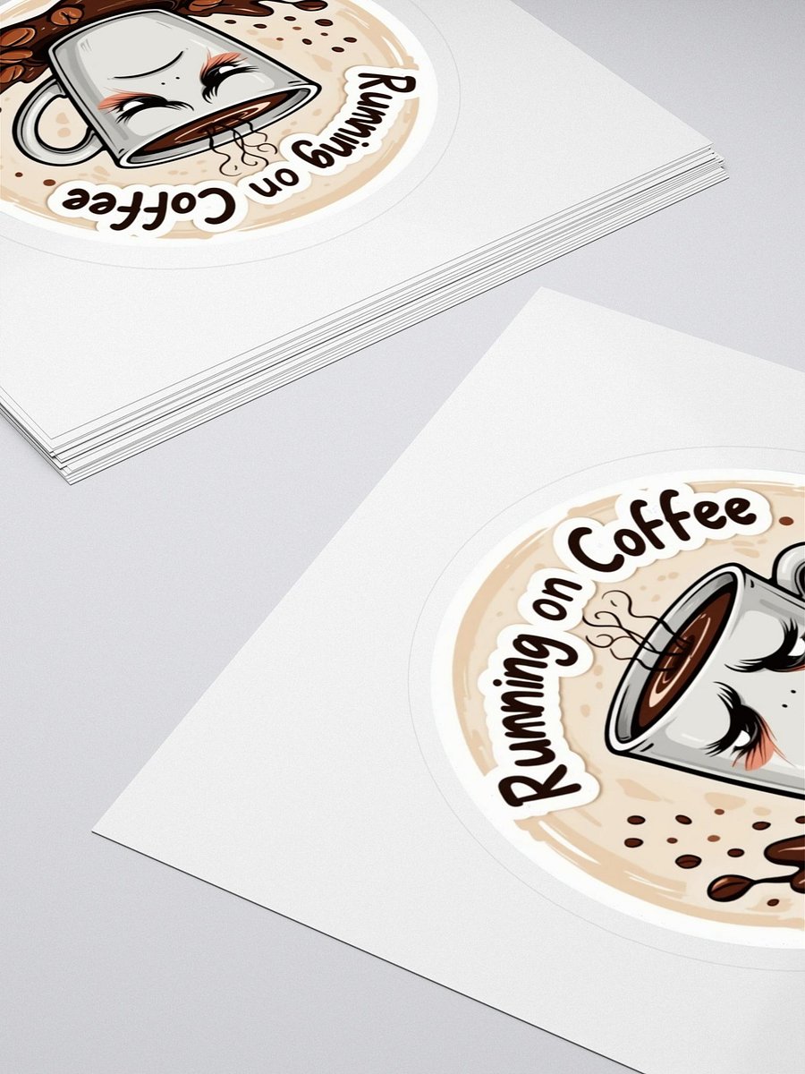 Grumpy Coffee Cup Kiss Cut Stickers product image (4)