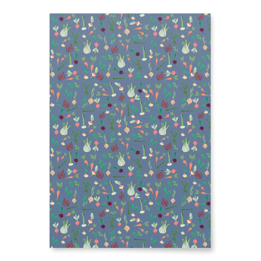 Summer Vegetable Patch Wrapping Paper product image (4)