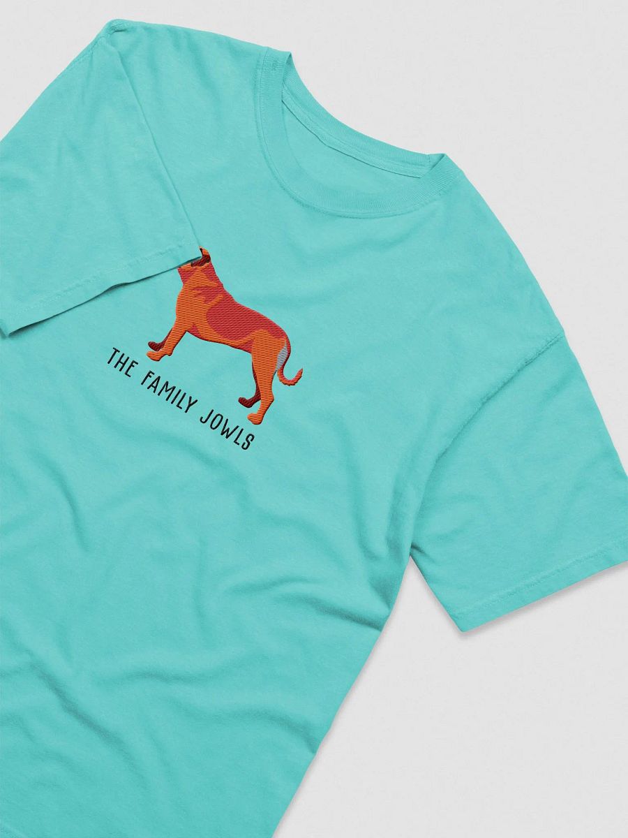 The Family Jowls T-Shirt(Embroidered) of a Bullmastiff(Red) product image (6)