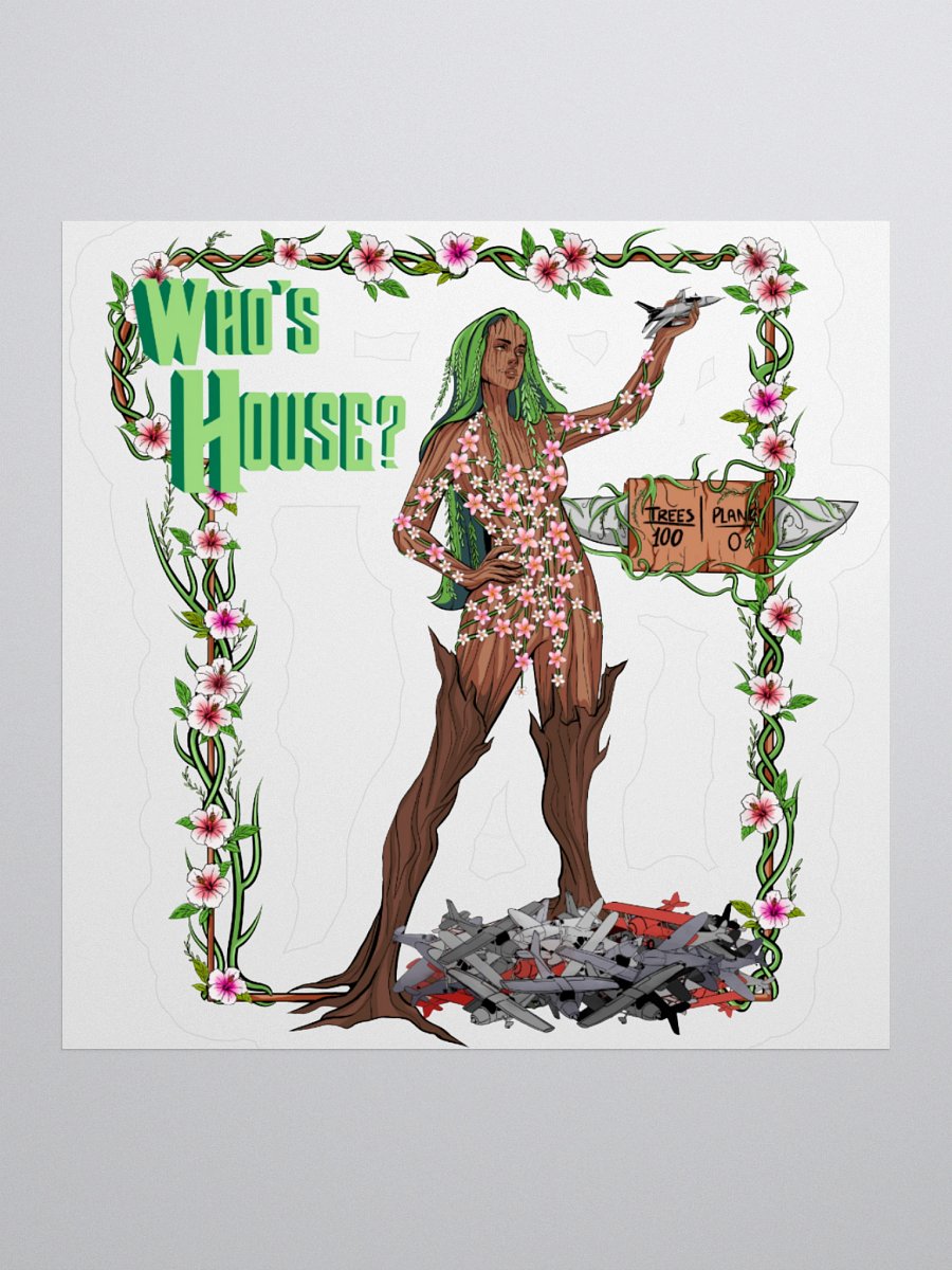 "Who's House, Groot's House" Kiss Cut Sticker product image (2)
