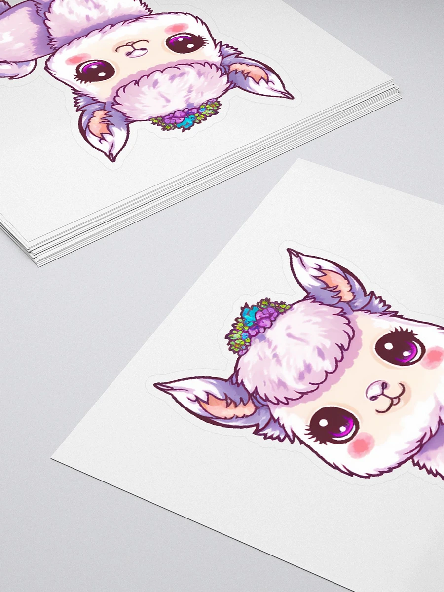 Cute Llama with Flowers Stickers product image (12)