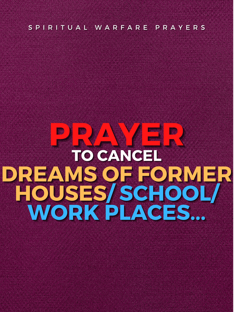 Prayer To Cancel Dreams Of Former Houses product image (1)