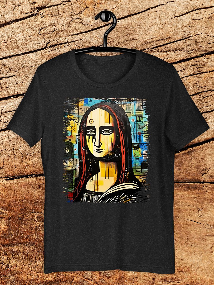 Gothic Mona Lisa Artistic Portrait Graphic Unisex T-Shirt product image (1)
