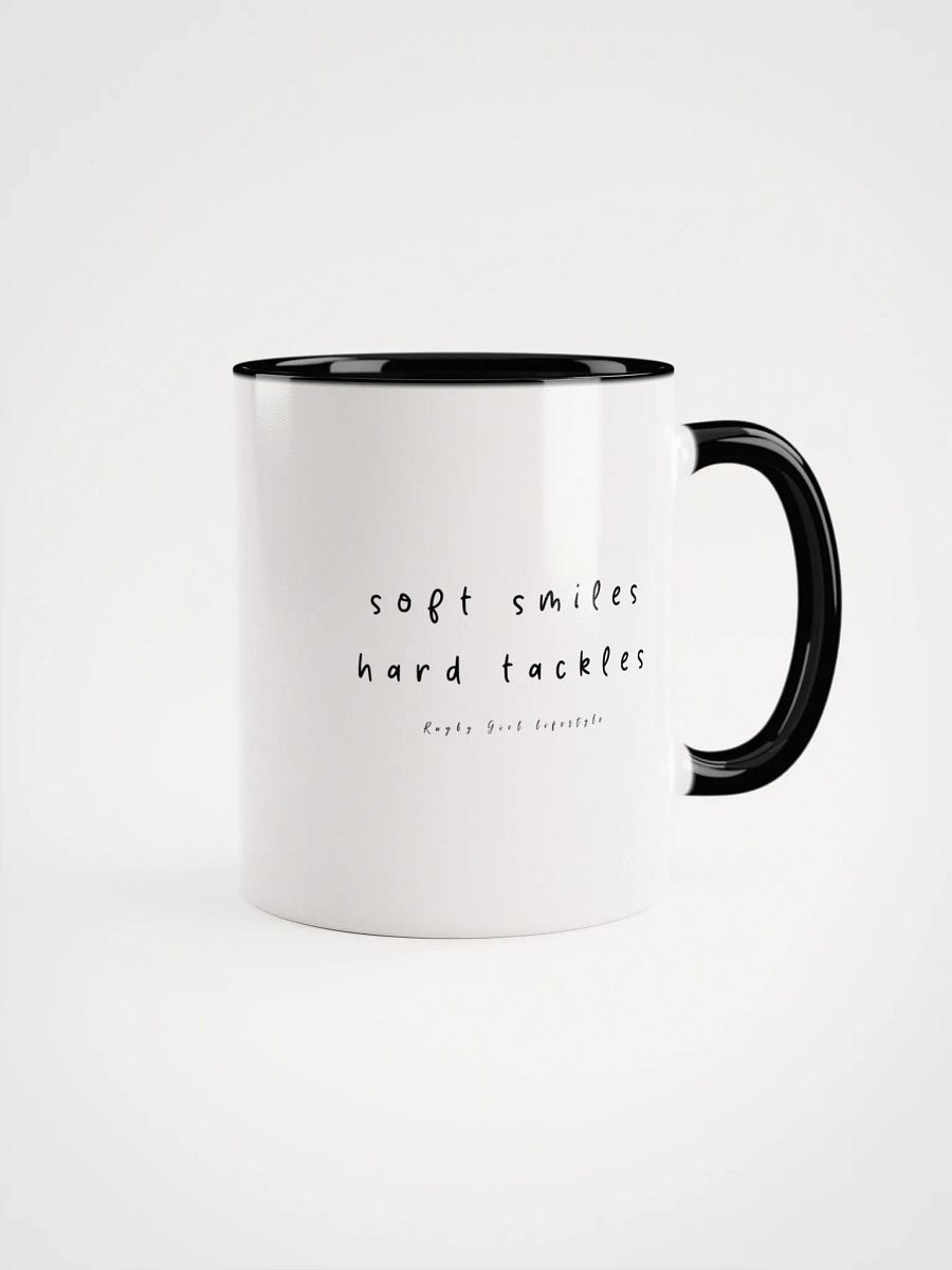 SOFT SMILES - HARD TACKLES Ceramic Mug product image (5)