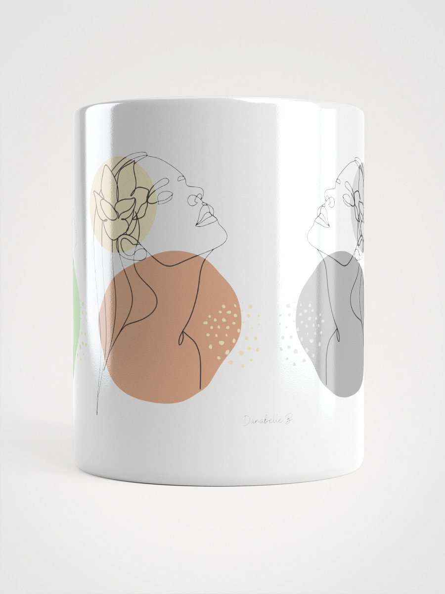Mug Blanc Equilibre Femme Doux - Sérénité Essentielle - Idée Cadeau Raffiné product image (5)