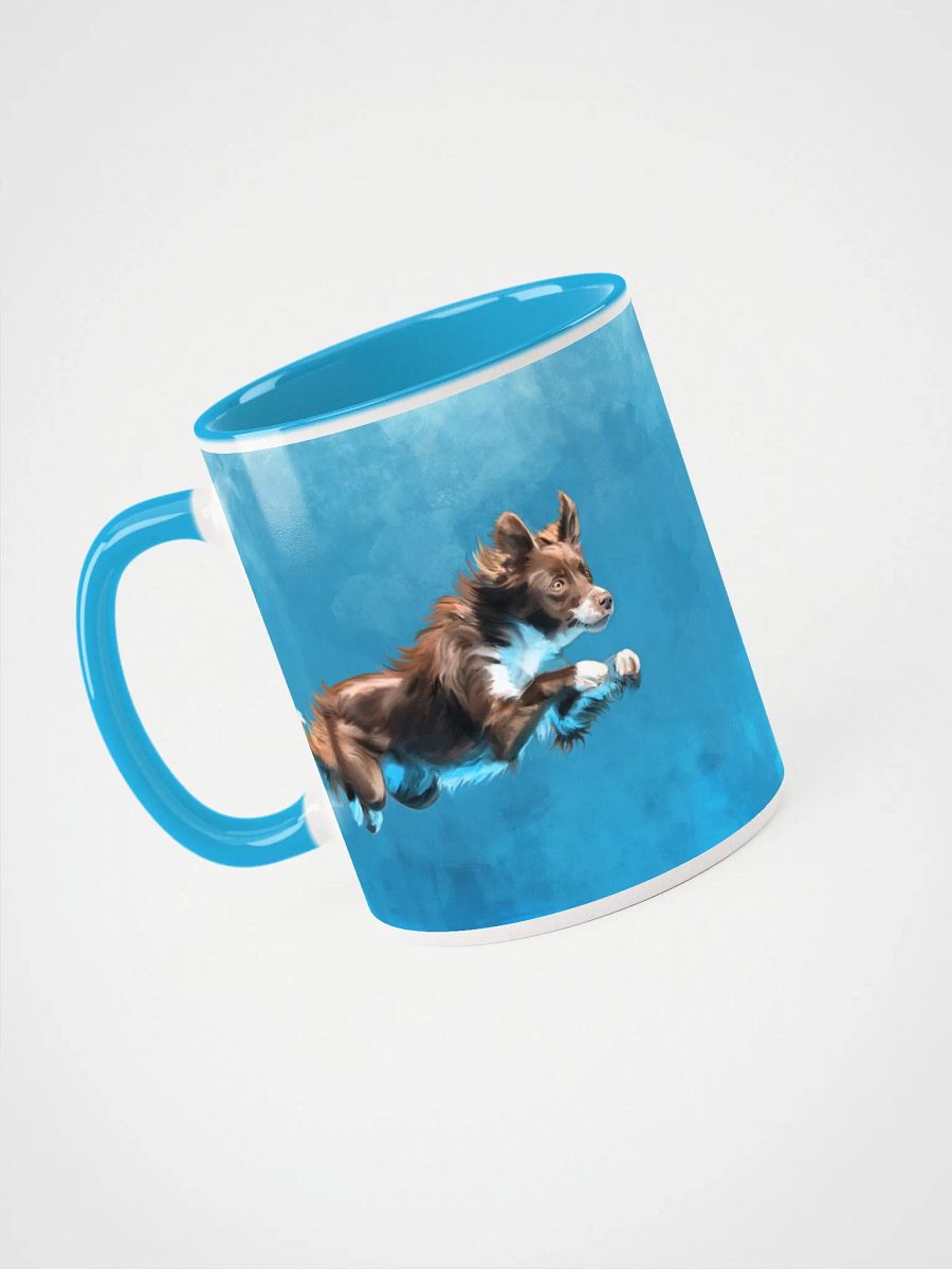 Haven the dock diving champ, colored rim mug product image (11)