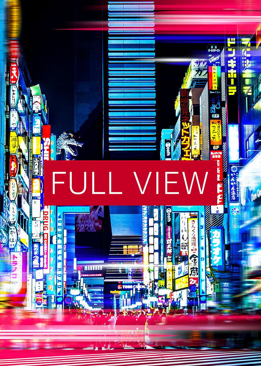 Neon night city: Tokyo, Japan (synthwave/vaporwave/retrowave/cyberpunk) — aesthetic poster product image (3)