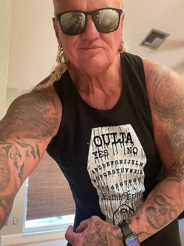 “DARKNESS reigns with wrestling legend Gangrel in Koffin Krew Apparel’s Cursed Connections tank top💀🔥The vampire legend bring...