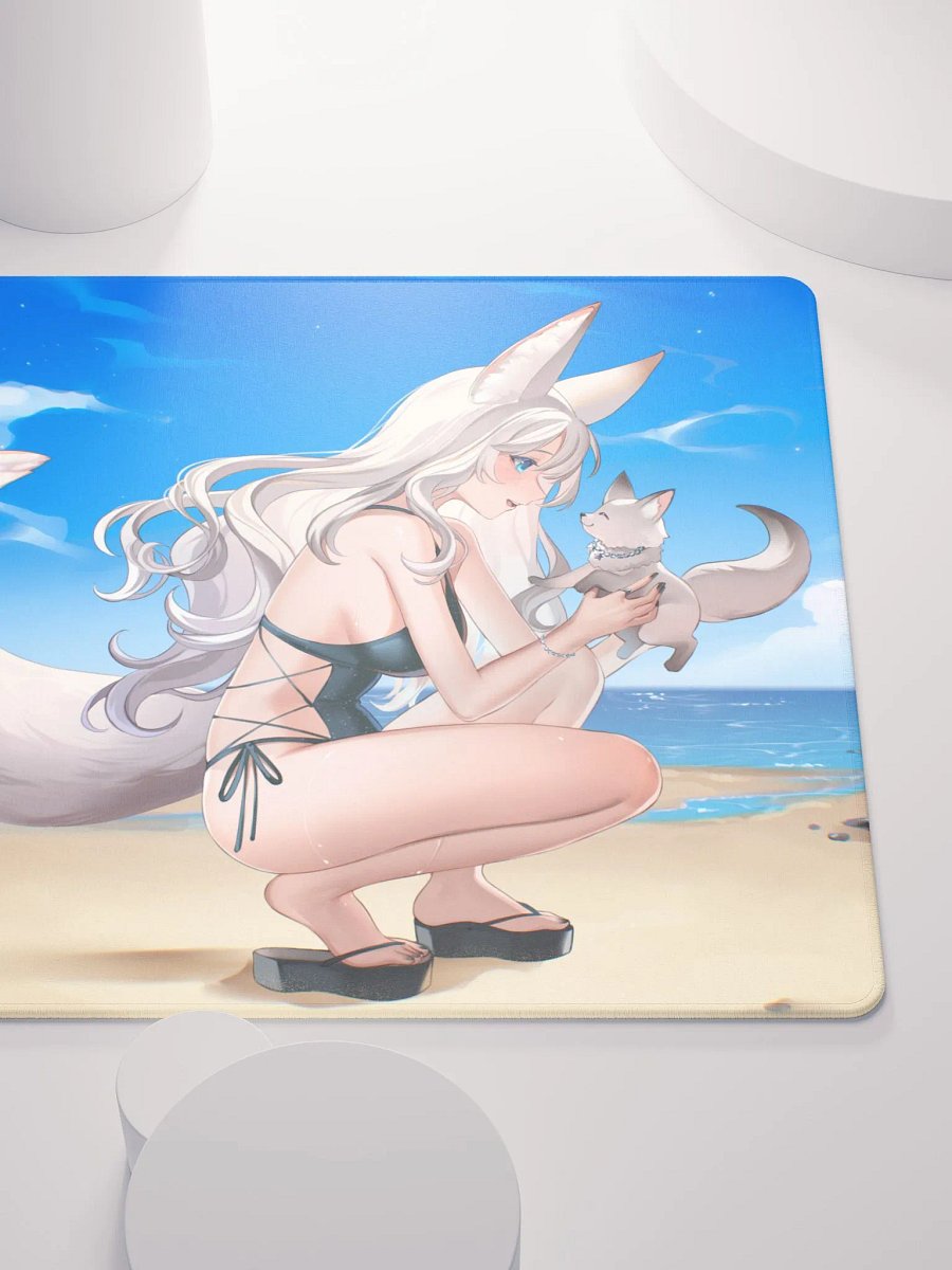 Lunaura and Aurora at the Beach (Gaming Mousepad) product image (5)