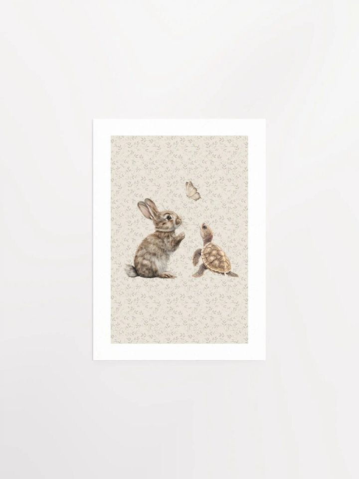 Boho Bunny and Turtle Nursery Print product image (2)