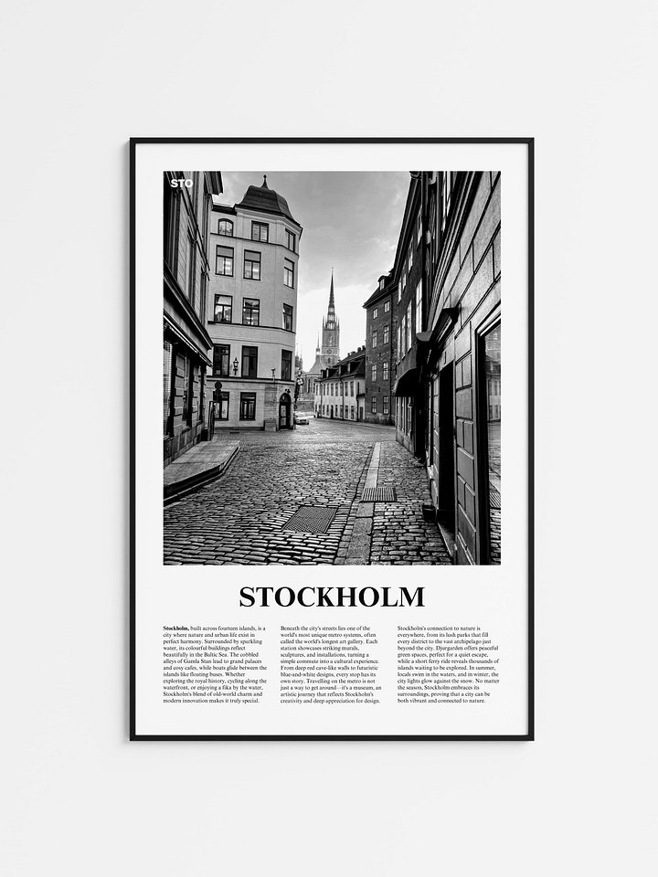 Stockholm 02 Newspaper Poster product image (1)