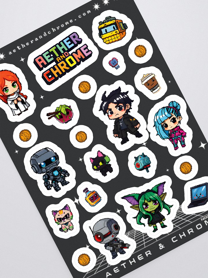 Aether & Chrome - Pixel Sticker Sheet product image (1)