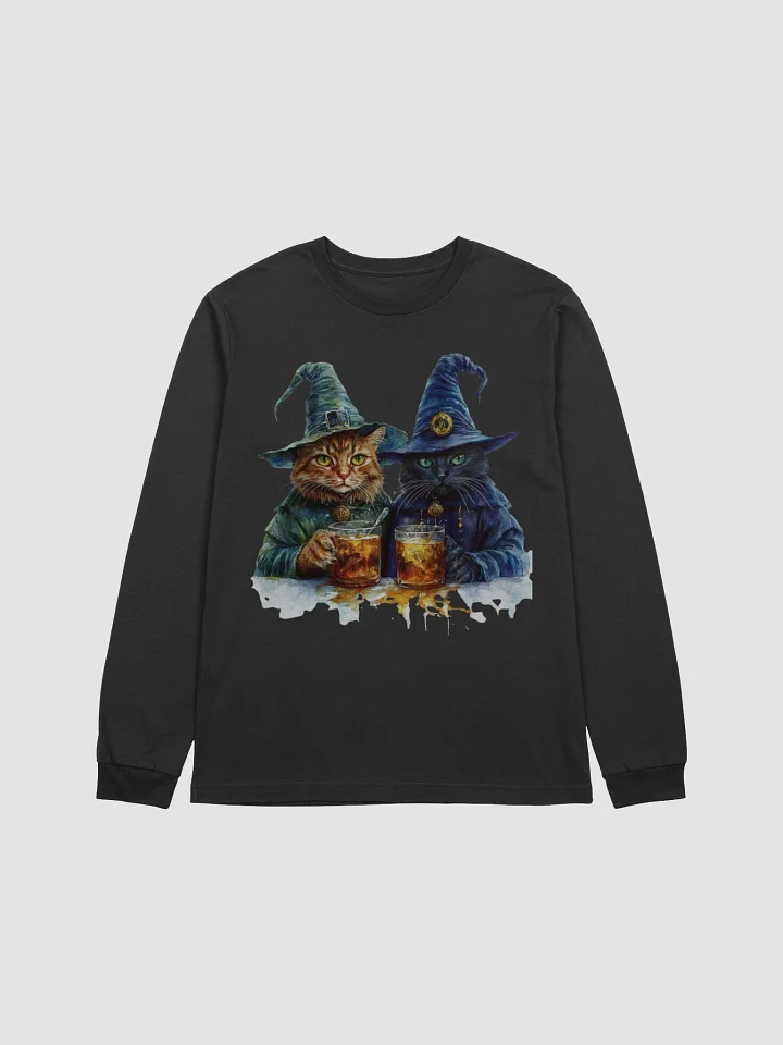 Whimsical Wizard Cats Long Sleeve T-Shirt product image (2)