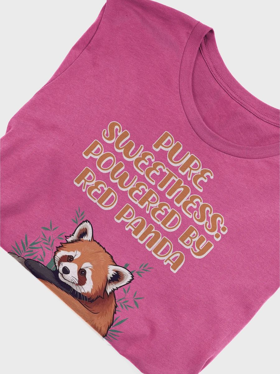 Pure Sweetness: Powered By Red Panda - Cute Animal Design T-shirt product image (26)