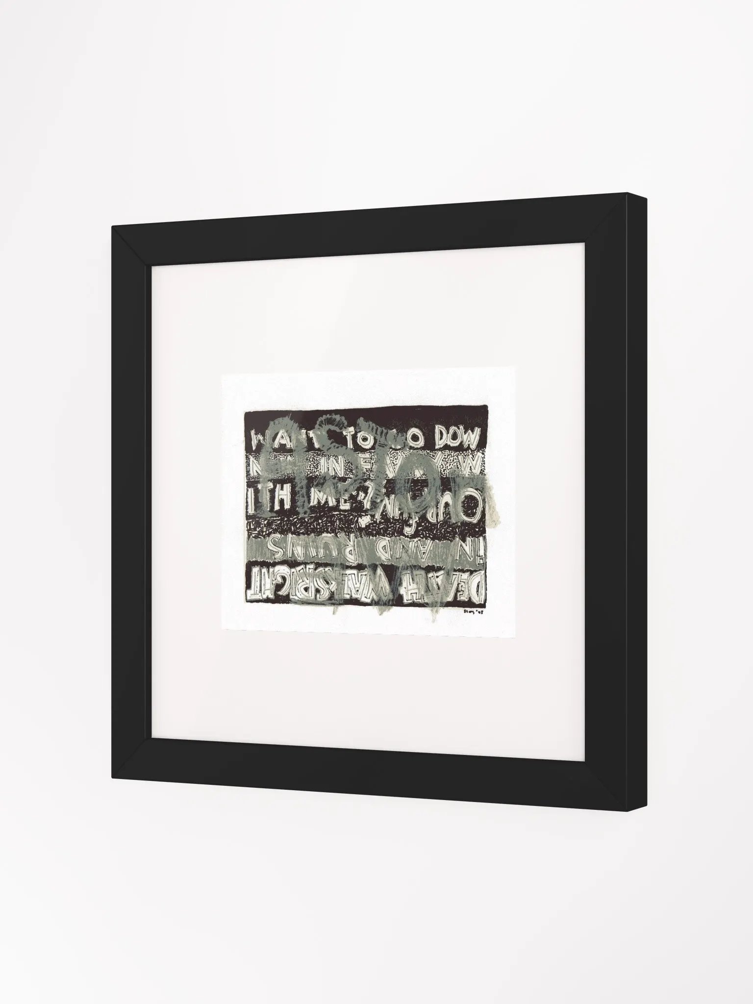 Aston me Panel Card Print Framed product image (2)