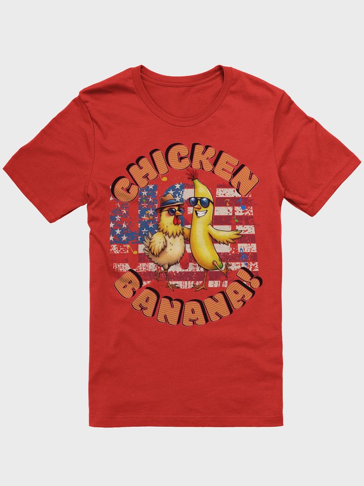 Chicken Banana USA Flag Funky Party T-Shirt product image (13)
