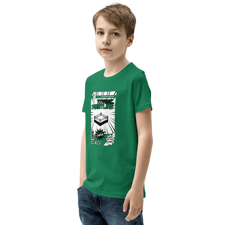 Kids Comic Book Tee - GREEN product image (1)