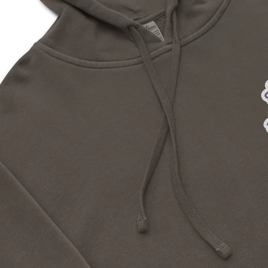 BUSY-BRAINED (L.C. purple bubble design) embroidered pigment hoodie product image (8)