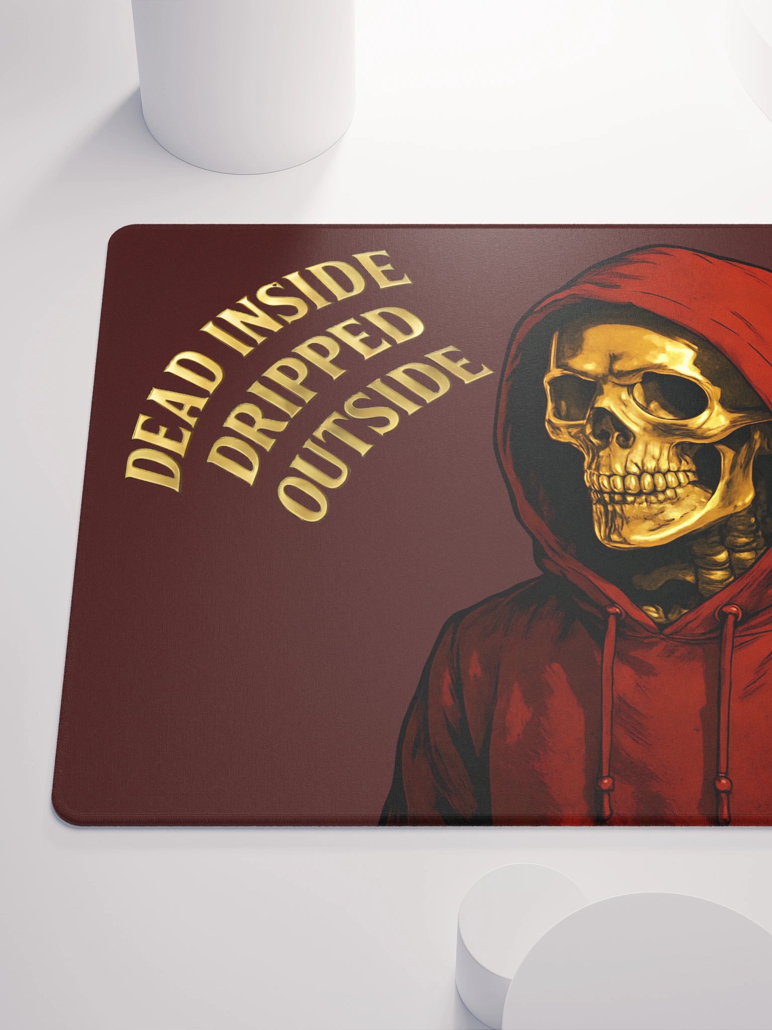 Specter LIMITED EDITION Gold-Rush Skull Gaming Mouse Pad product image (6)