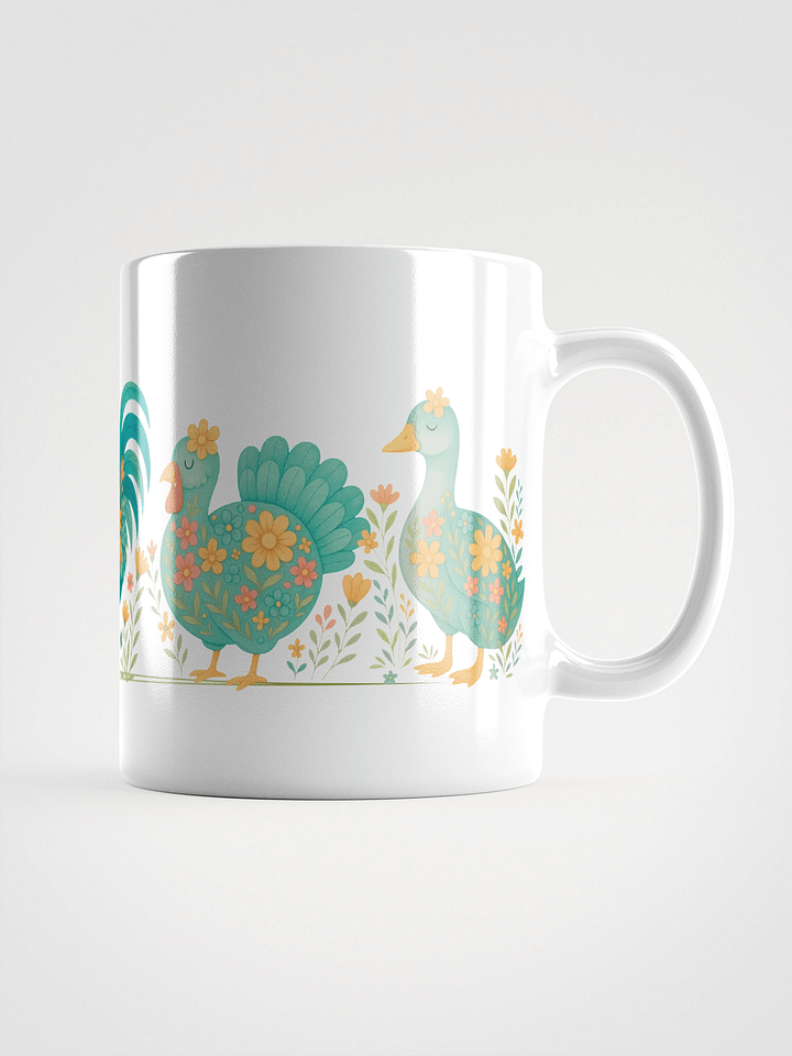 Mug Blanc - Ferme Fleurie Rétro Série 1 - Cadeau Original product image (1)