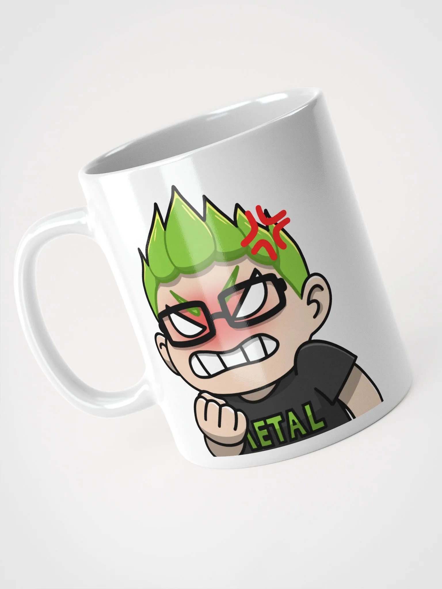 Rage Emote Mug (White) product image (1)