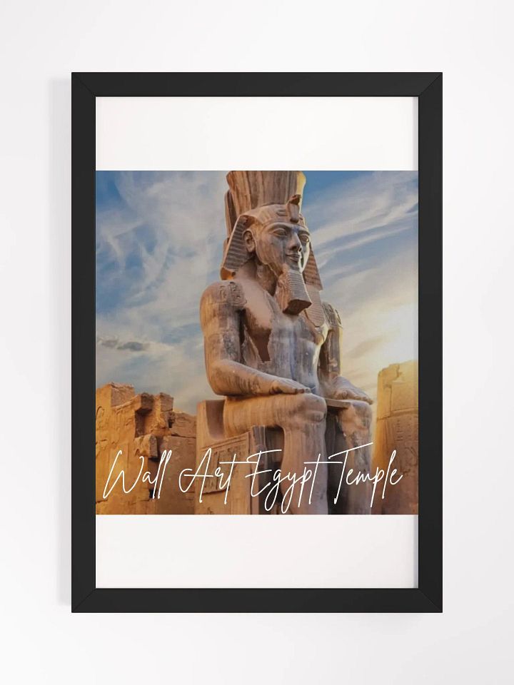 Wall Art Egypt Temple Framed High-Quality Matte Poster (in) product image (1)