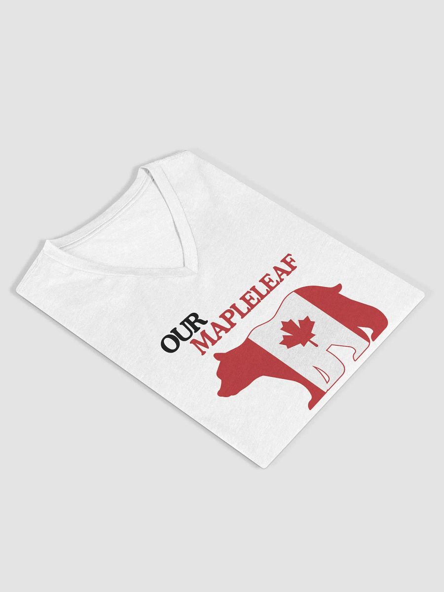 Canadian Bear Mapleleaf Relaxed V-Neck T-Shirt product image (13)