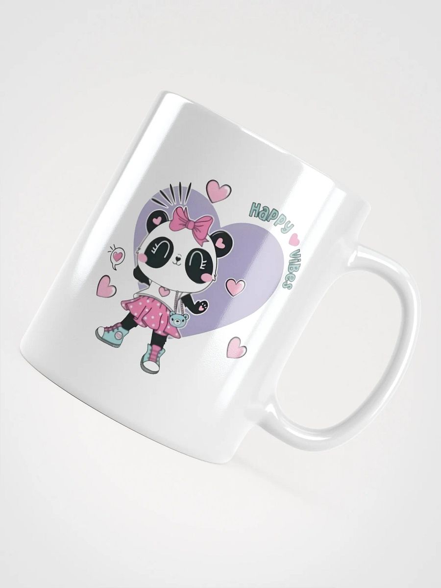 White Glossy Mug Panda product image (4)
