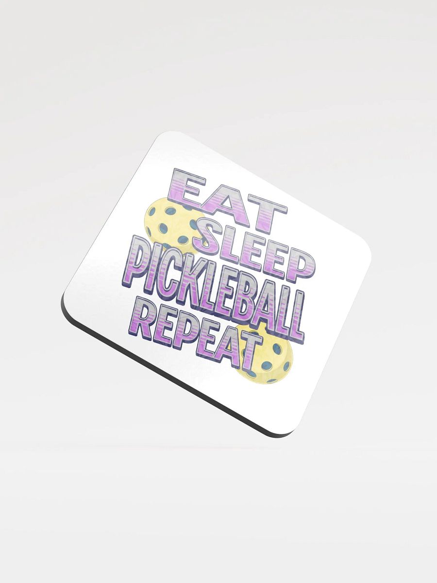 Eat Sleep Pickleball Repeat Angle Passion Cork Coaster product image (1)