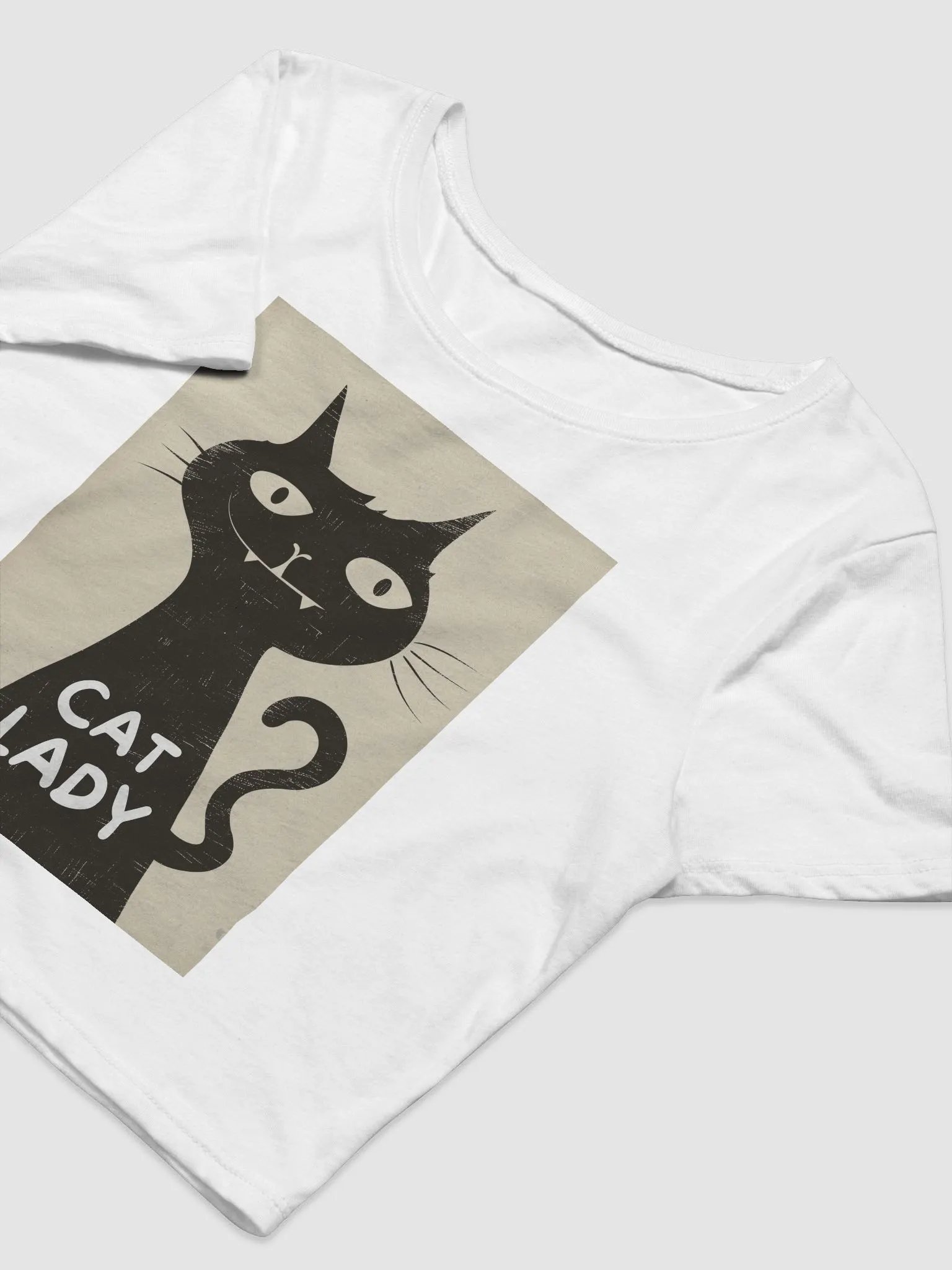 Cat Lady T-Shirt - Whimsical Black Cat Design - Perfect for Cat Lovers product image (27)