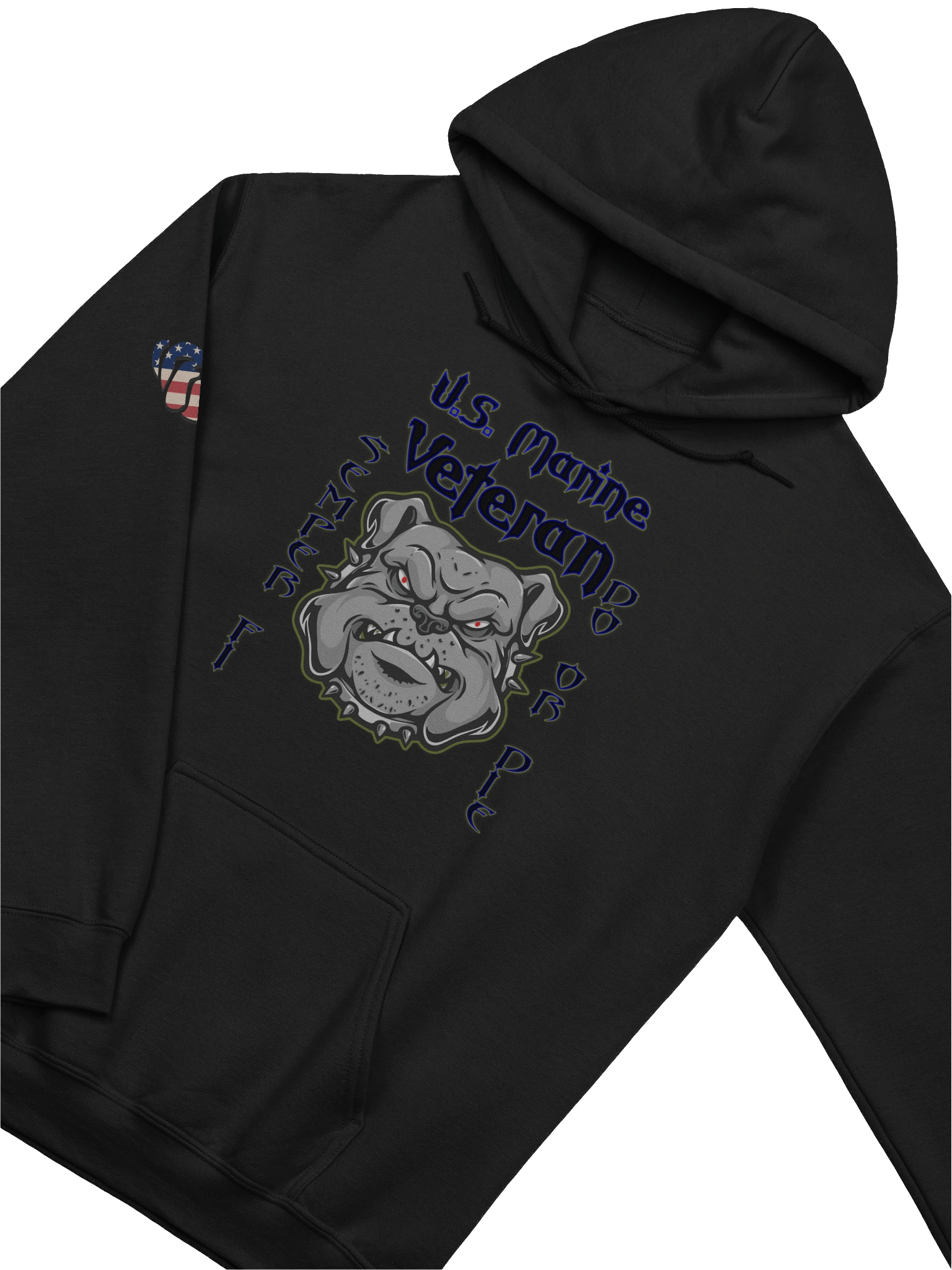 O.D. Green Mafia Gear Hoodie (Semper Fi Marines) product image (3)