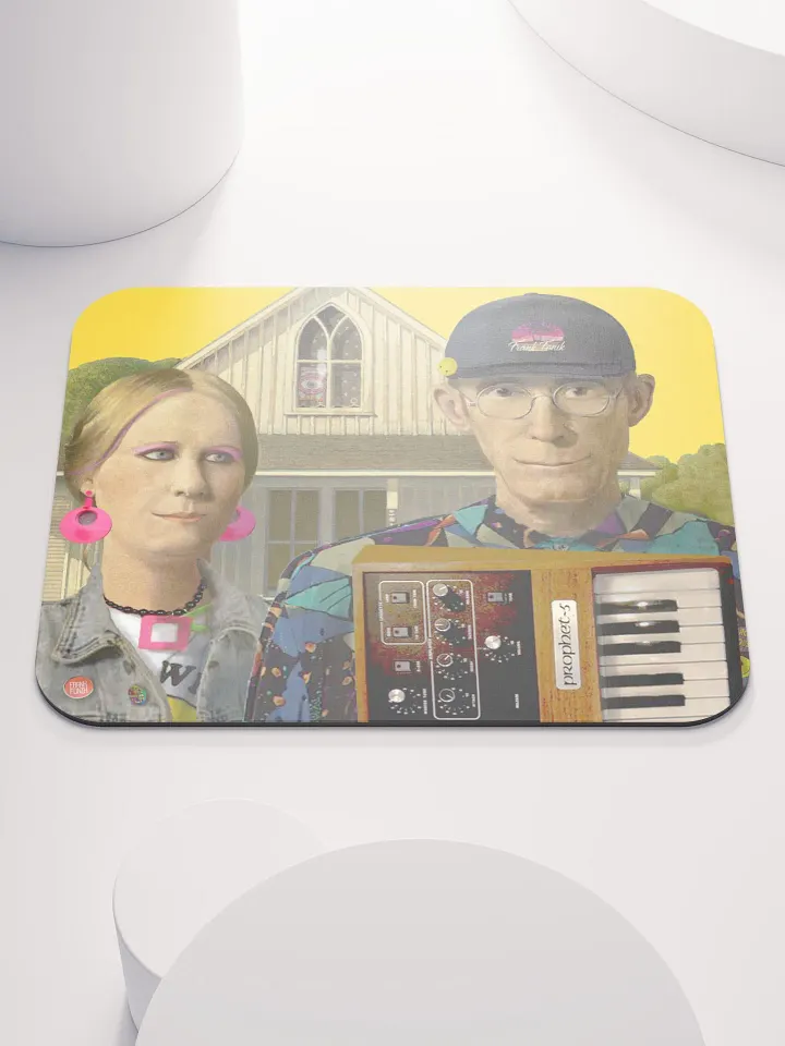 American Prophet by Frank Fonik (Sequential Prophet 5), EDM Techno Classic Mouse Pad product image (1)