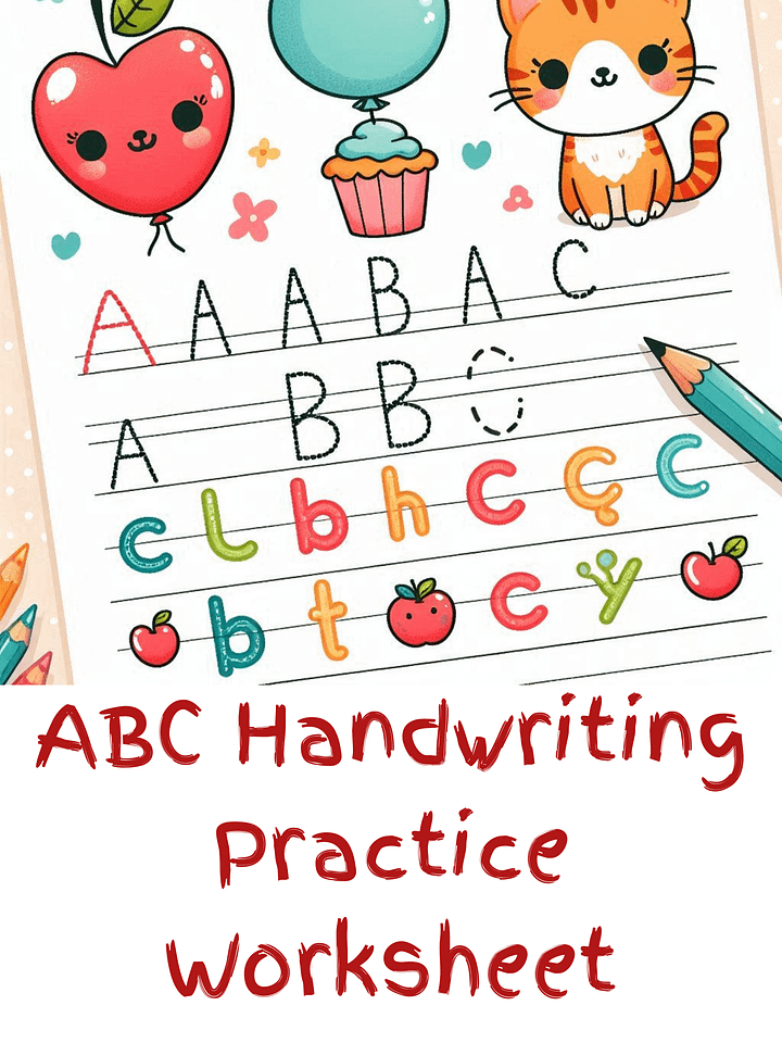 ABC Handwriting Practice Worksheet product image (1)