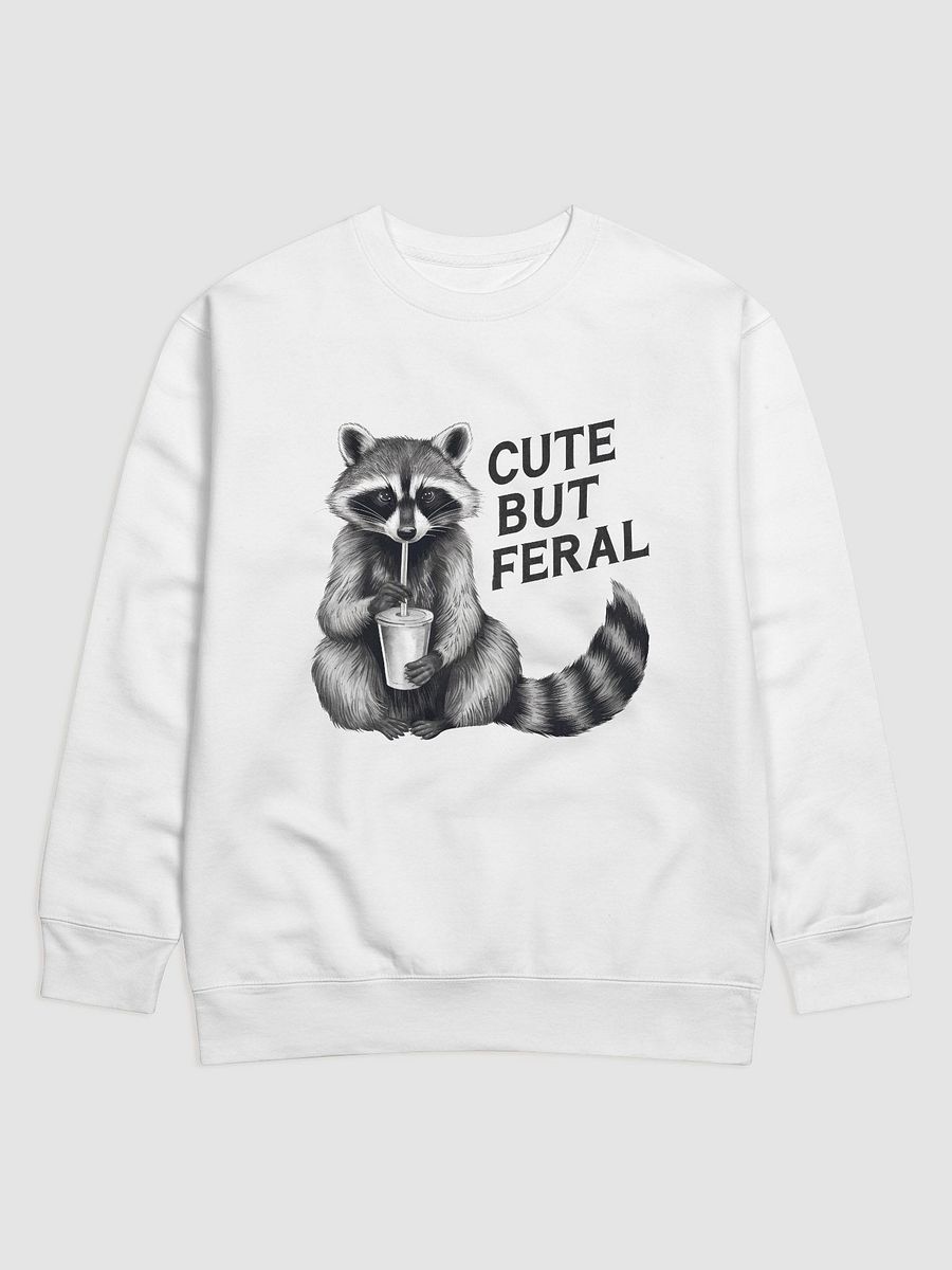 Cute But Feral Raccoon Sweatshirt product image (1)