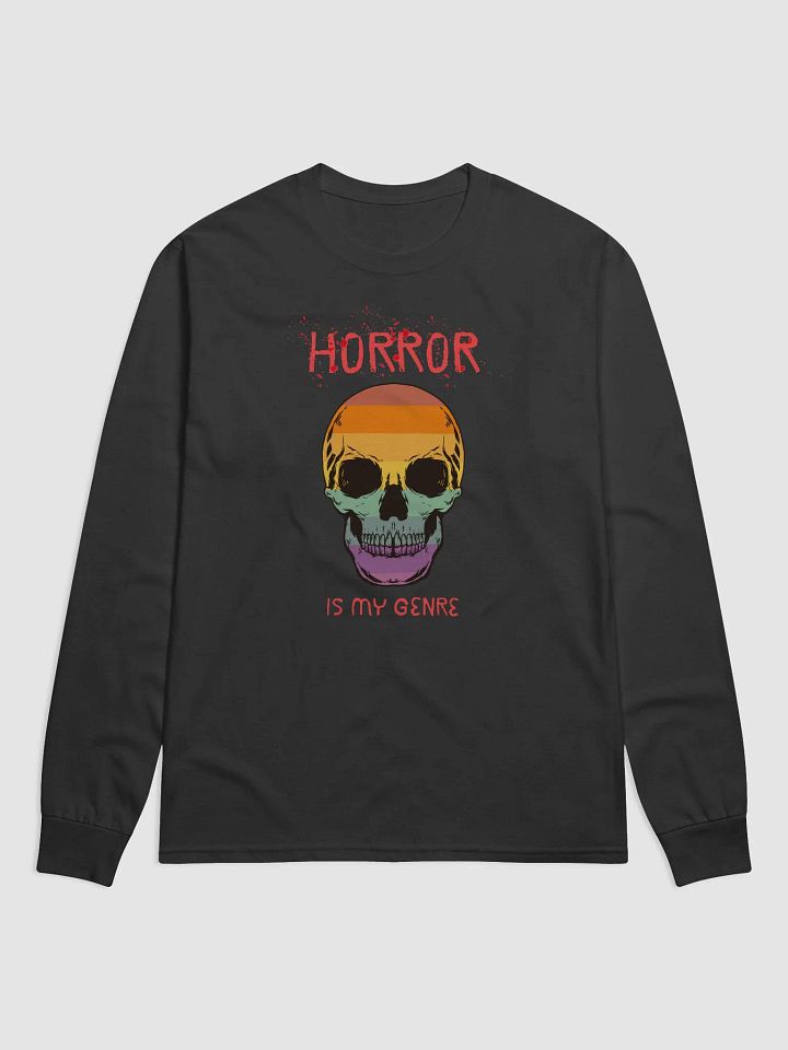 Horror is my Genre Long Sleeve Black Shirt product image (1)