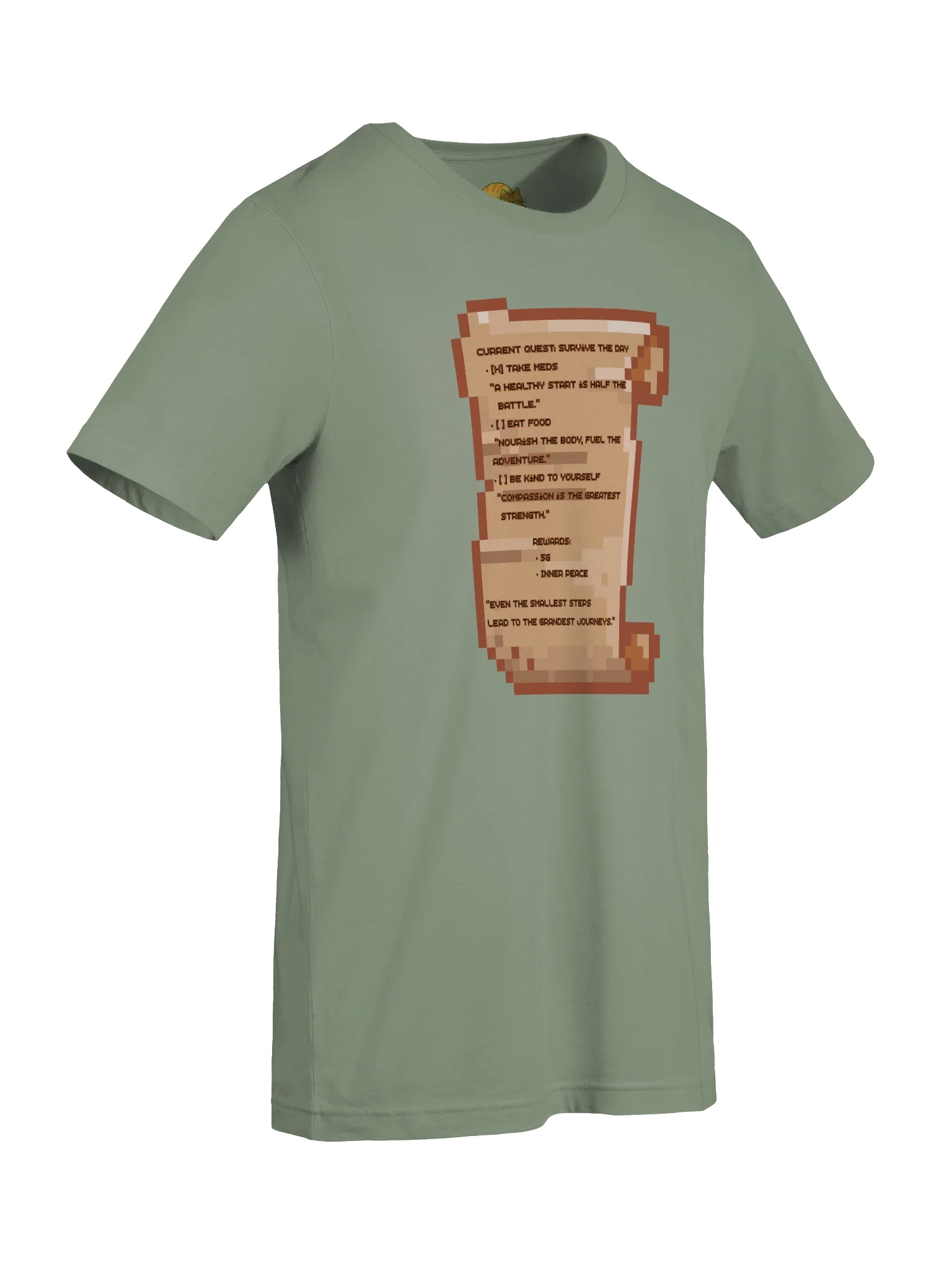 The Quest Log Tee | Level Up Your Day with Cozy Gamer Energy product image (4)
